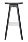 Preview: Andersen Barhocker HC1 schwarz 80cm, Ledersitz